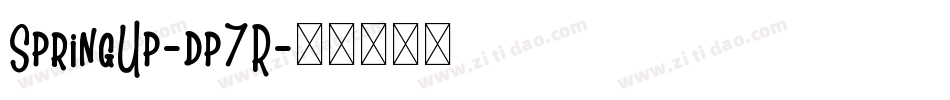 SpringUp-dp7R字体转换 SpringUp-dp7R字体转换