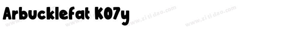 Arbucklefat-KO7y字体转换