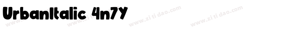 UrbanItalic-4n7Y字体转换