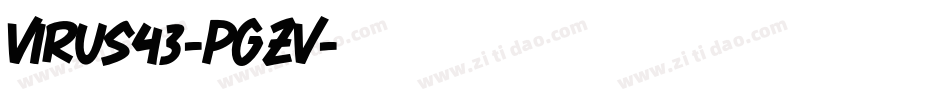 Virus43-pgZv字体转换