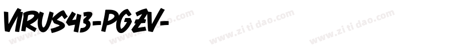 Virus43-pgZv字体转换