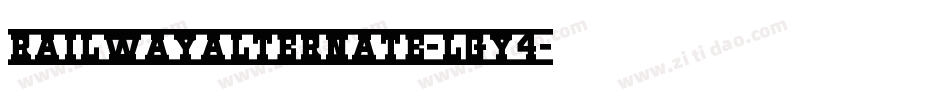Railwayalternate-LGy4字体转换
