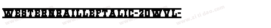 WesternRailLeftalic-2OWvl字体转换
