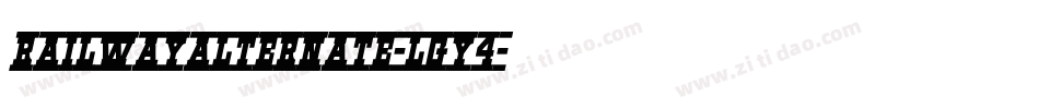 Railwayalternate-LGy4字体转换