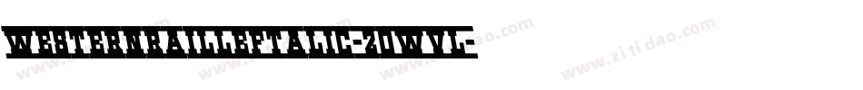WesternRailLeftalic-2OWvl字体转换