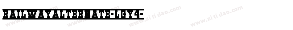 Railwayalternate-LGy4字体转换