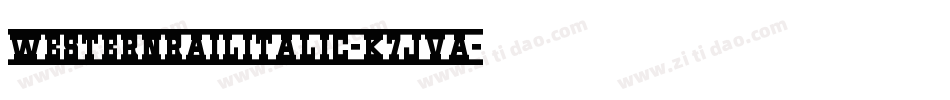 WesternRailItalic-K7JVA字体转换