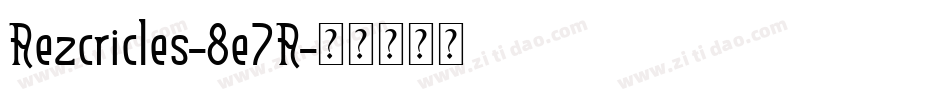 Aezcricles-8e7A字体转换