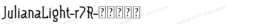 JulianaLight-r7A字体转换