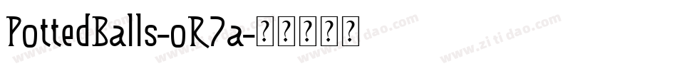 PottedBalls-oR7a字体转换
