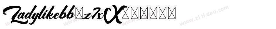 Ladylikebb-z7xX字体转换
