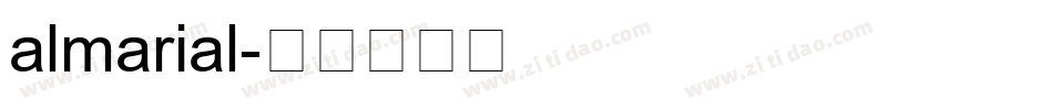 almarial字体转换