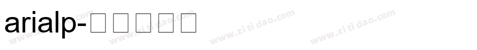arialp字体转换