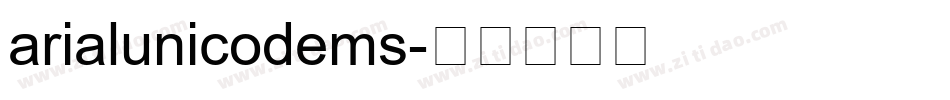 arialunicodems字体转换