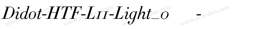Didot-HTF-L11-Light_0手机版字体转换