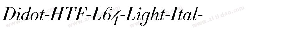 Didot-HTF-L64-Light-Ital字体转换