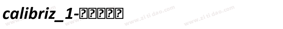 calibriz_1字体转换