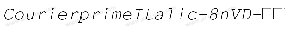 CourierprimeItalic-8nVD字体转换