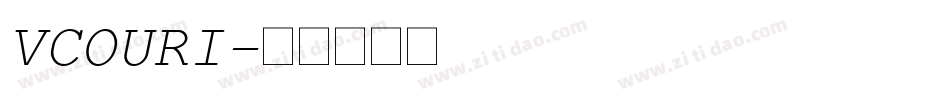 VCOURI字体转换