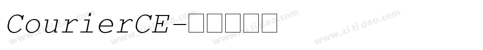 CourierCE字体转换