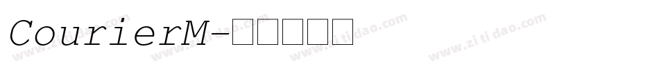 CourierM字体转换