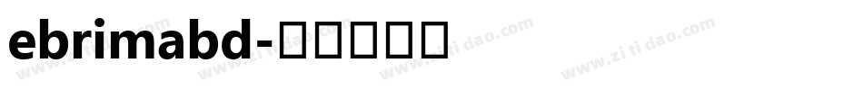 ebrimabd字体转换