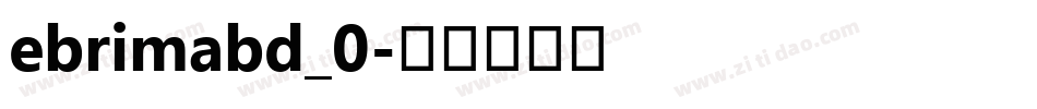 ebrimabd_0字体转换