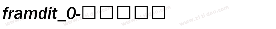 framdit_0字体转换
