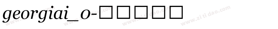georgiai_0字体转换