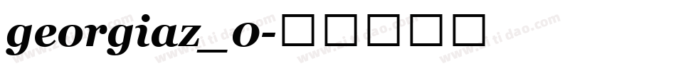 georgiaz_0字体转换