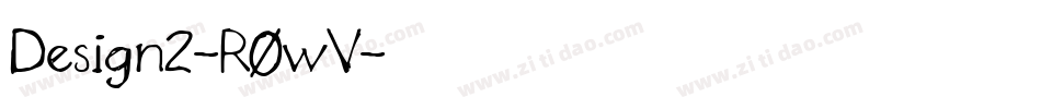 Design2-R0wV字体转换