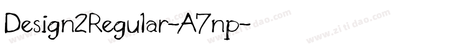 Design2Regular-A7np字体转换