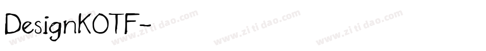 DesignKOTF字体转换