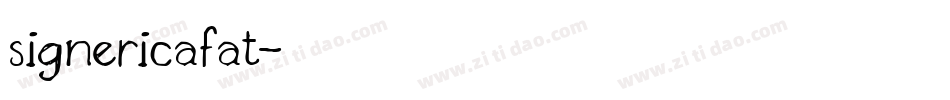 signericafat字体转换