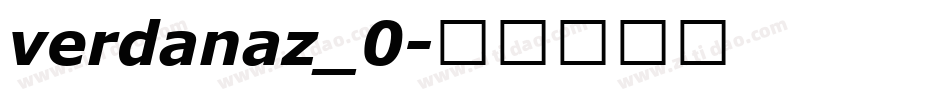 verdanaz_0字体转换