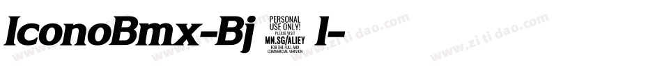 IconoBmx-Bj2l字体转换