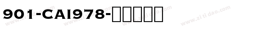 901-CAI978字体转换