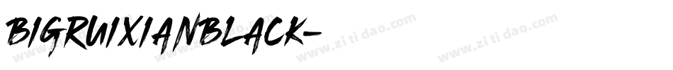 bigruixianblack字体转换