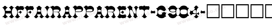 HffAirApparent-g904字体转换