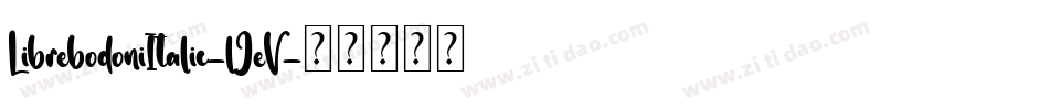 LibrebodoniItalic-lJeV字体转换