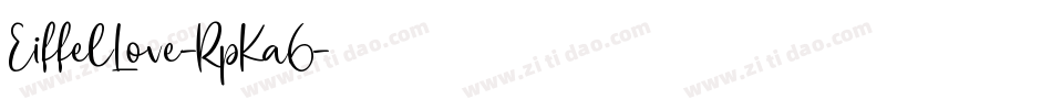 EiffelLove-RpKa6字体转换