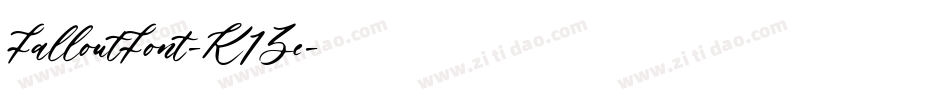 FalloutFont-K1Ze字体转换