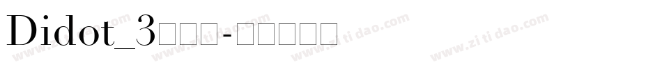Didot_3生成器字体转换