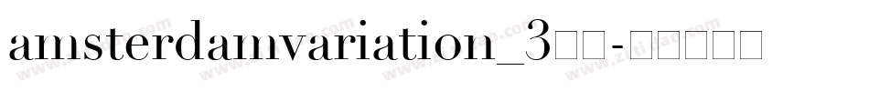 amsterdamvariation_3字体字体转换