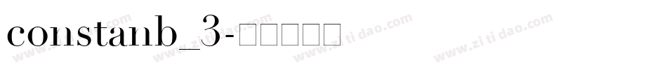 constanb_3字体转换