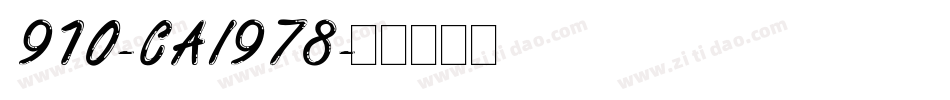 910-CAI978字体转换