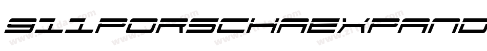 911PorschaExpandedItalic-4Ool字体转换