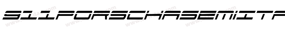 911PorschaSemiItalic-EMzj字体转换