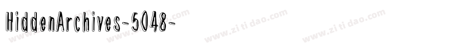 HiddenArchives-5048字体转换