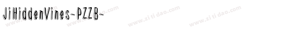 JiHiddenVines-PZZB字体转换